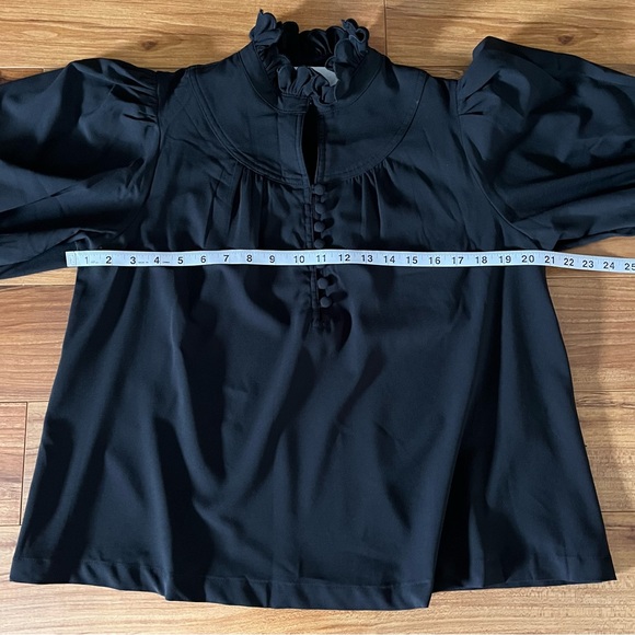 Tuckernuck Selena Blouse Black XL - Picture 8 of 15